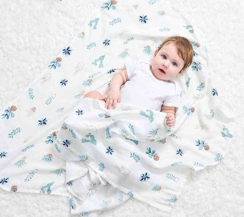Mušelínové čtverce kojenecké zábalové vaničky gázové dětské deky