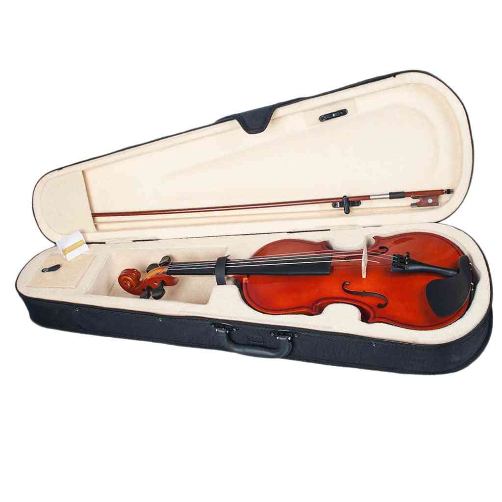 Violino acustico in legno massiccio lucidato, misura 1/8 per