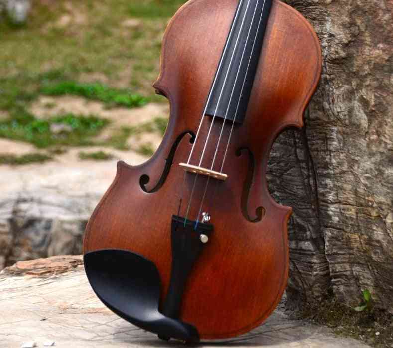 Antique Maple- Musical Instrument Case, Bow Stradivari, Beginner Violin