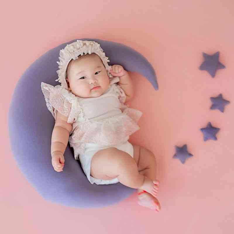 Baby Hat Posing Beans, Moon Pillow Stars Set