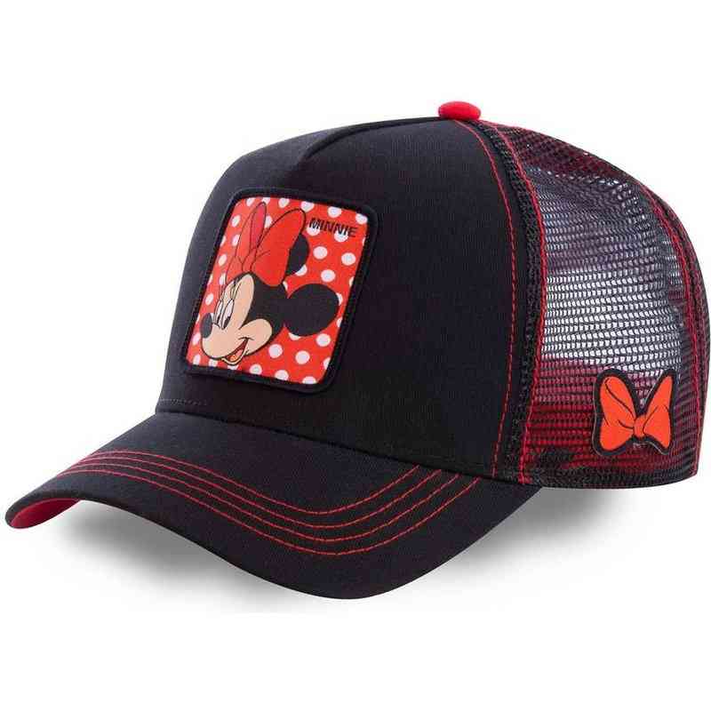 Mickey anime snapback bejzbolska kapa in očka mrežasti klobuk za tovornjakarje