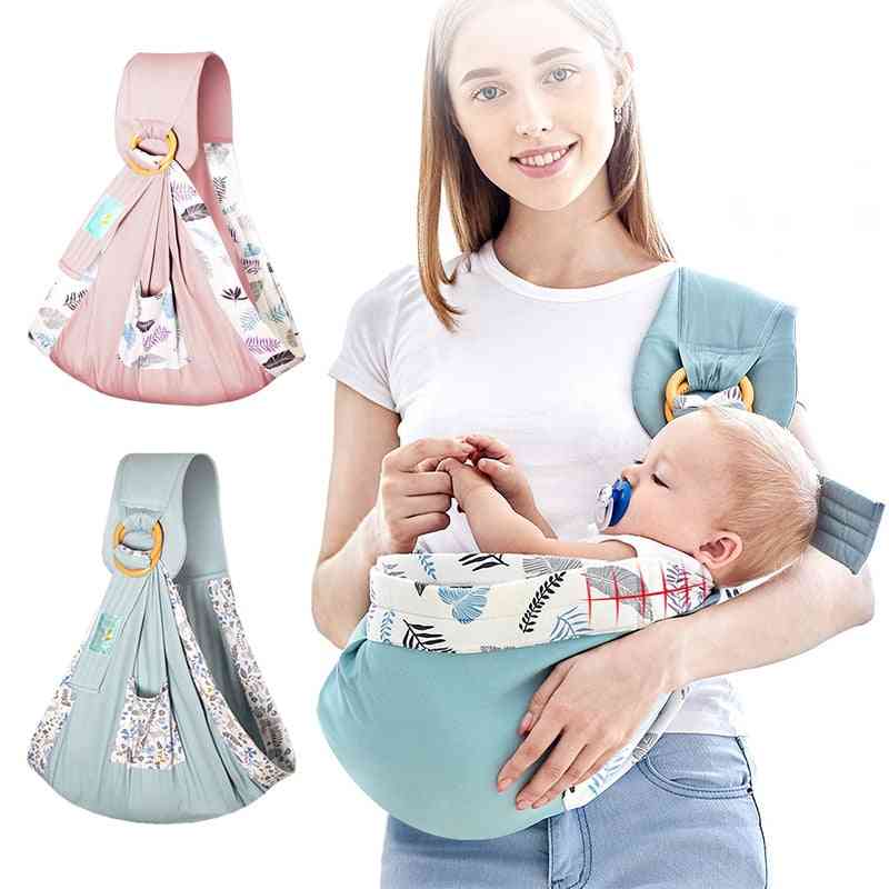 Baby Sling Wrap, Carrier Backpack, Cotton Ergonomic Ring, Infant Holder