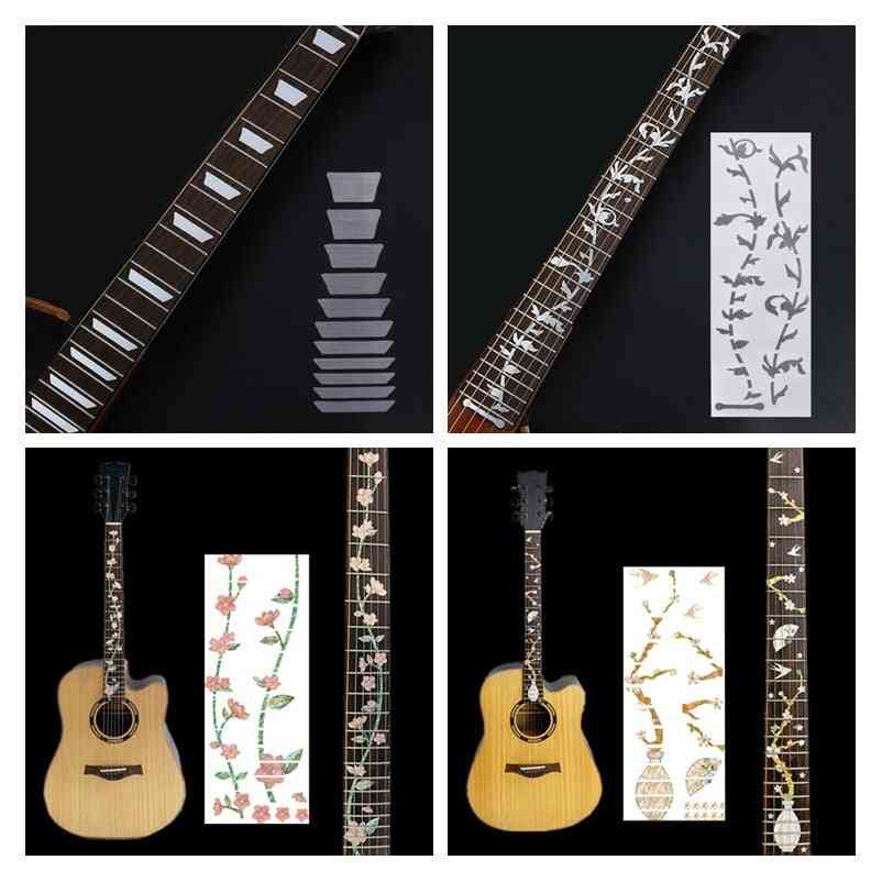Cross Inlay Decals Fretboard Sticker For Electric Acoustic Guitar