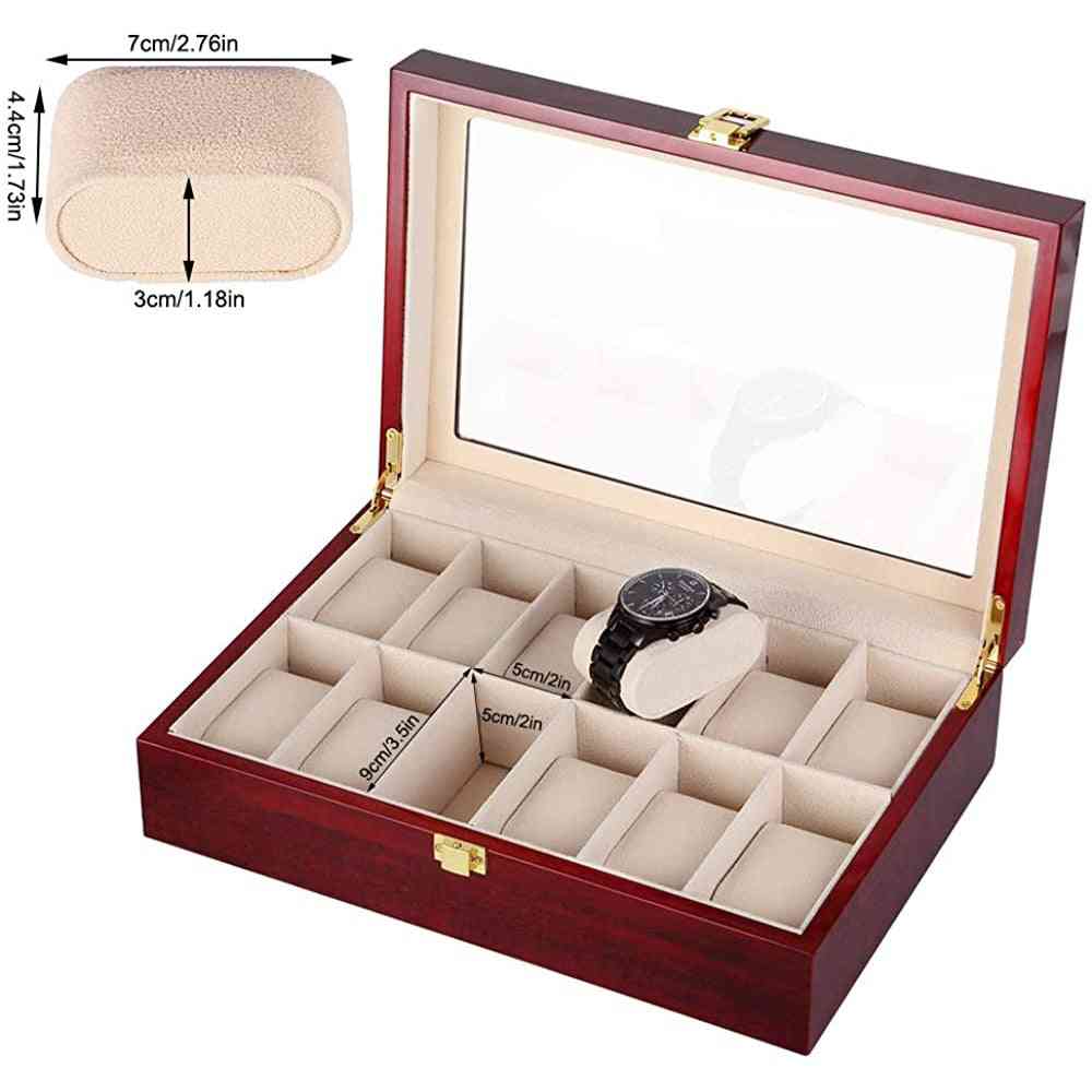 Wooden Watch, Storage Case Display, Jewelry Organizer, Holder Box