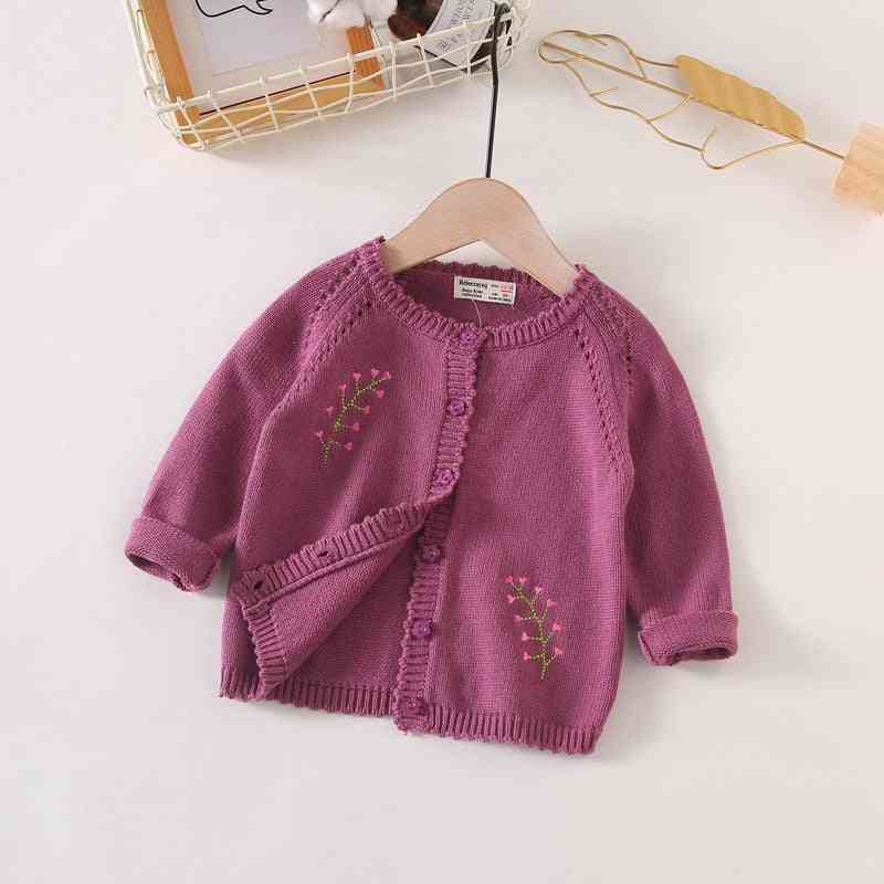 Cotton Knitted- Cardigan Sweater Coat For Baby