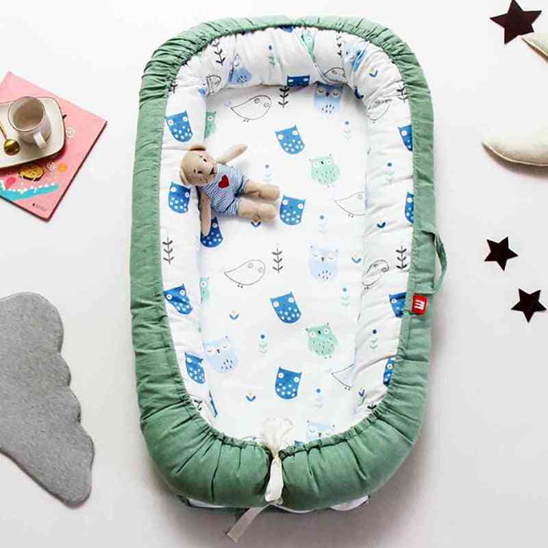 Baby Sleeping Basket, Portable Crib Newborn Protection Bumpers Bed
