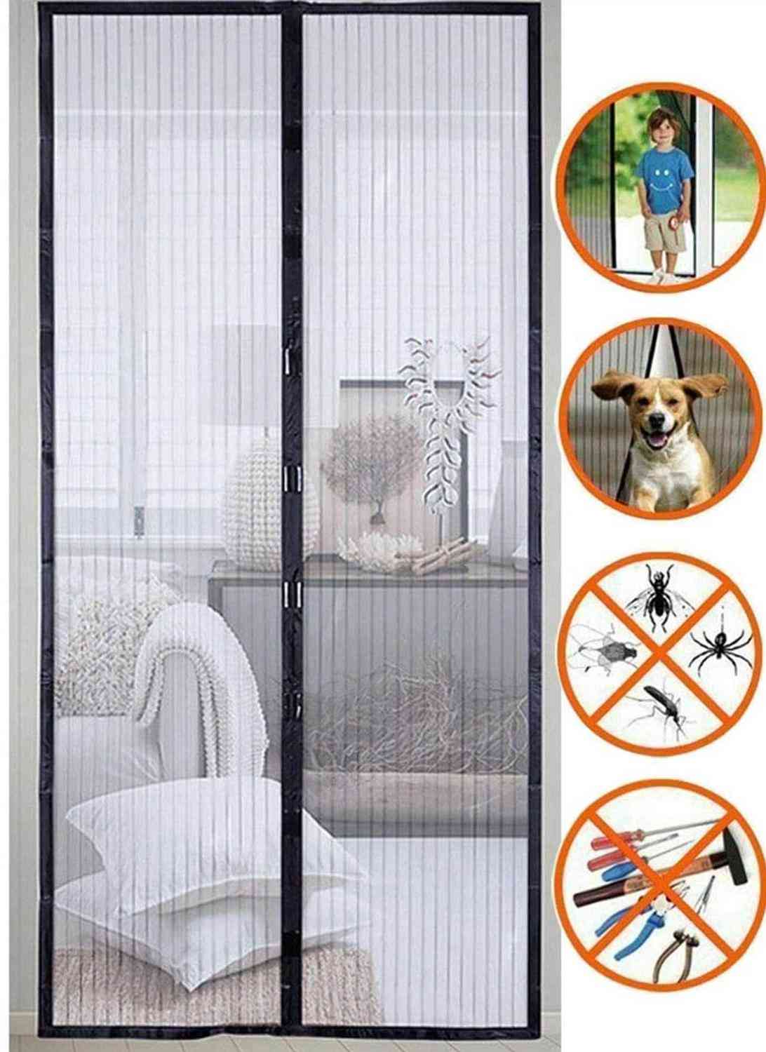 Anti Mosquito Insect Fly Bug Curtains Magnetic Net Automatic Closing Door Screen