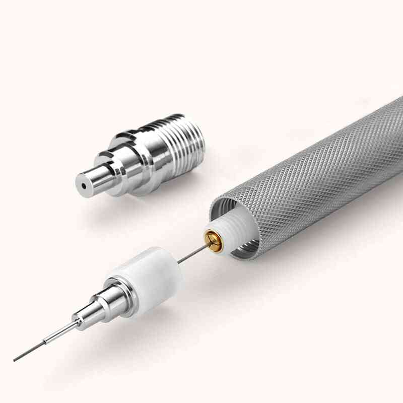 Penna in metallo con blocco del tubo uni shift