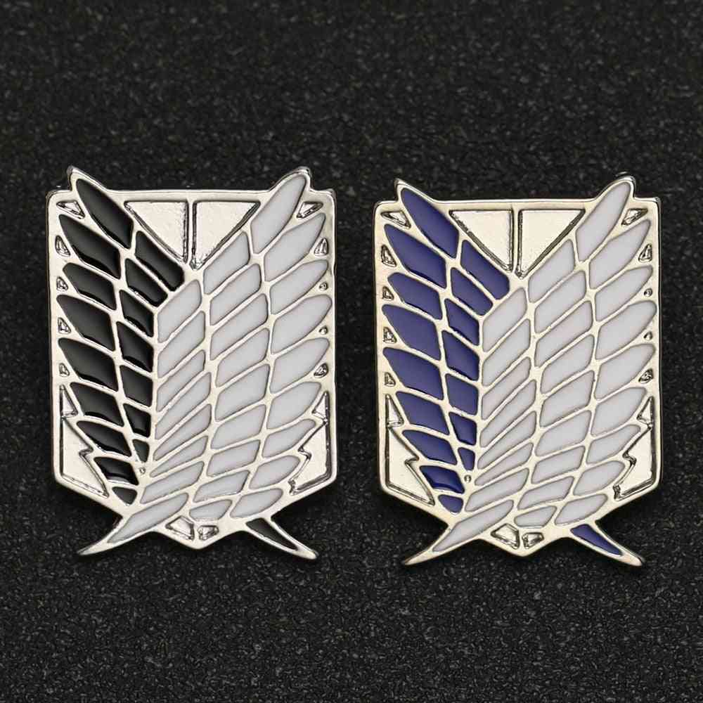 Brooch Pin Wings Of Liberty Freedom, Scout Regiment, Legion Survey Recon Corp, Badge Anime Jewelry