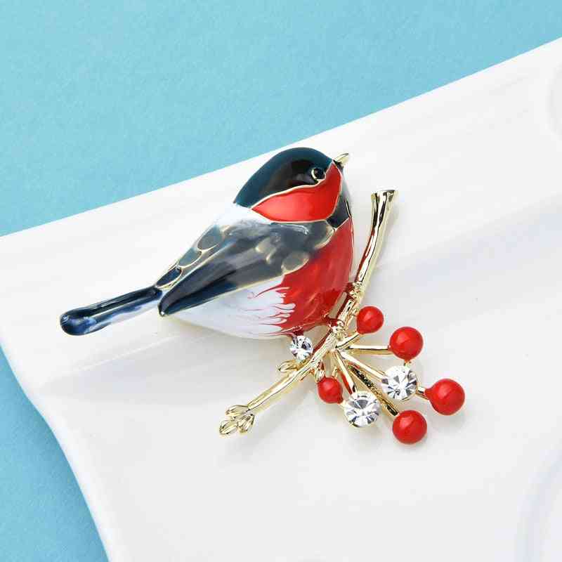 Multicolor Bird Brooch Pins Quality Enamel Animal Brooches Jewelry