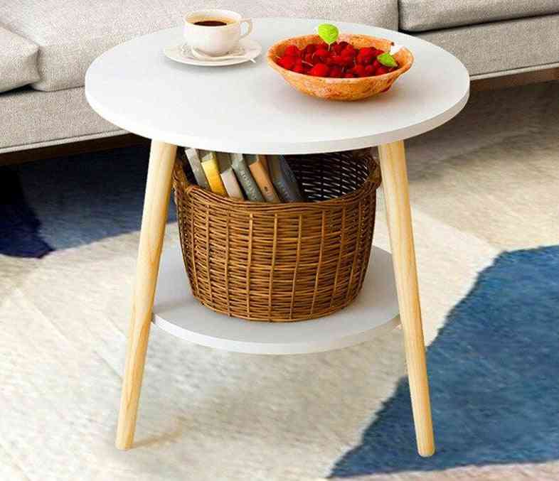 Malý okrúhly stôl do obývačky, čajový stôl
