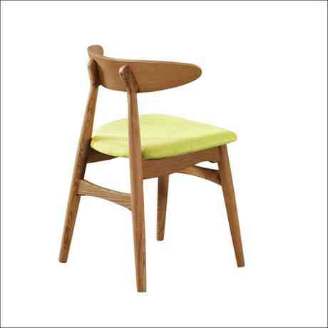 Cafe Furniture Solid Wood+cotton Fabric Coffee Dining Chair