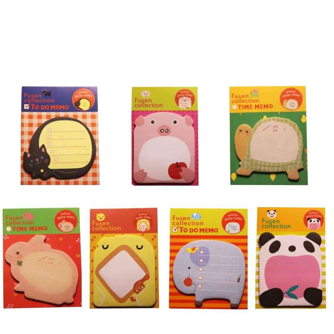 Lovely Cartoon Animals Style Memo Pad Sticky Note