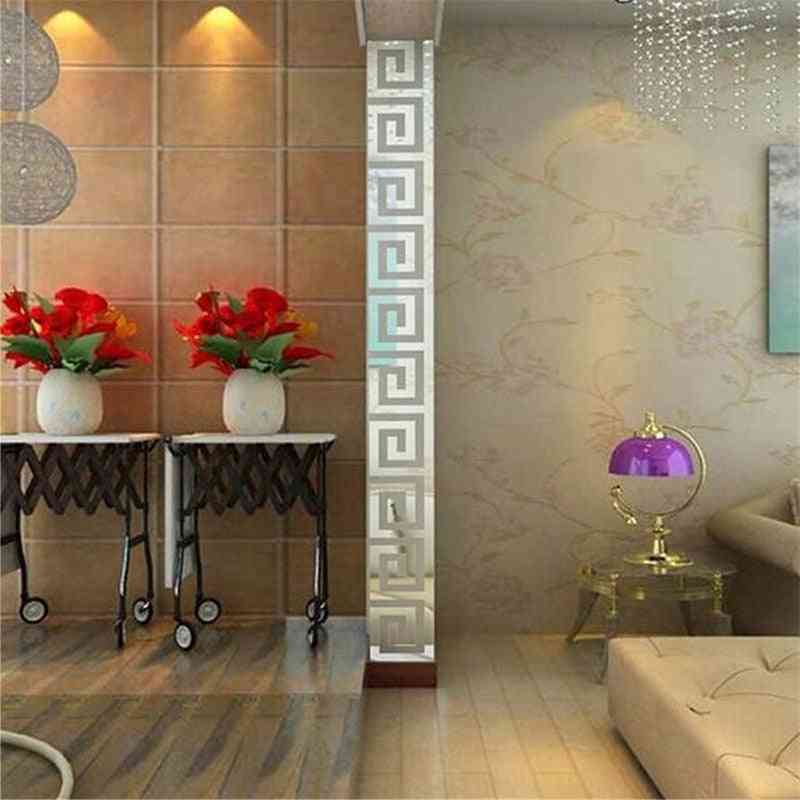 Acrylic Modern Maze Mirror, Wall Sticker For Home Room, Bedroom Decoration