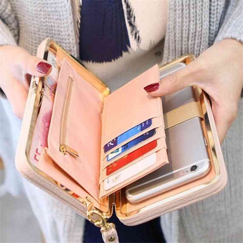 Női pénztárca, bepattintható pénztárca, telefon táska