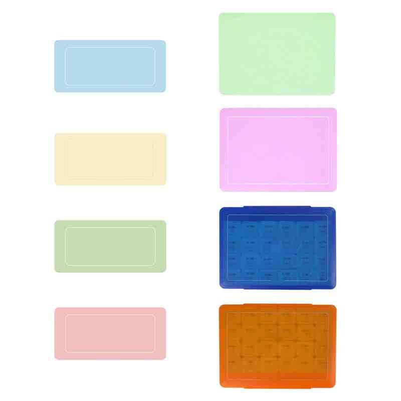 Gouache-färguppsättning med palett