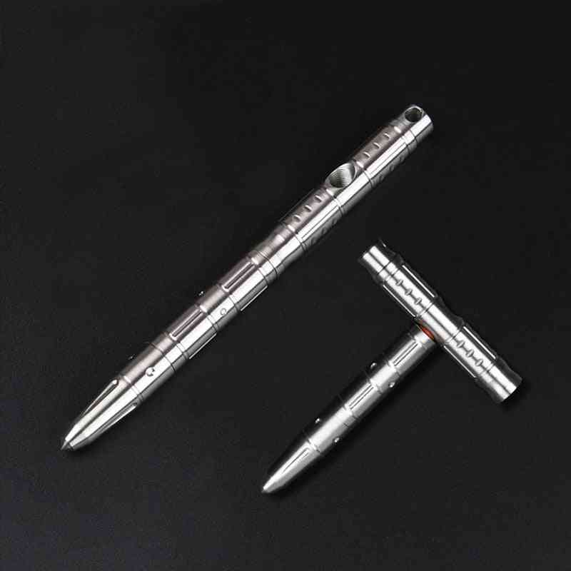Multifunctional Stainless Steel Variable T Shaped Pen Emergency Hammer