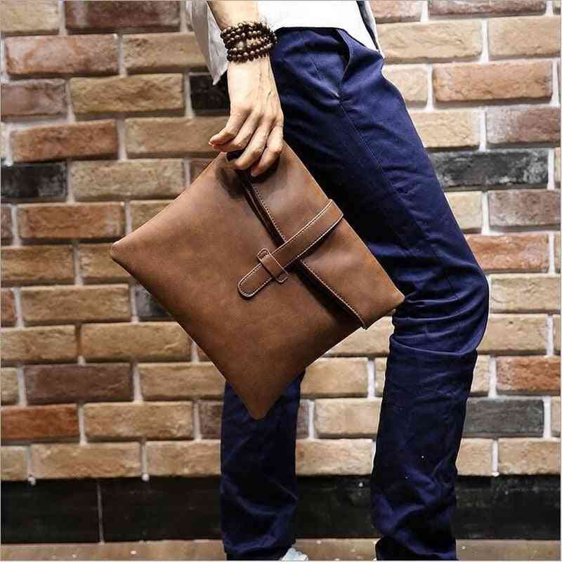 Crazy Horse Leather Ipad Bags, Men's Briefcase