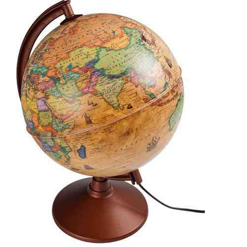 Illuminated Antique Globe