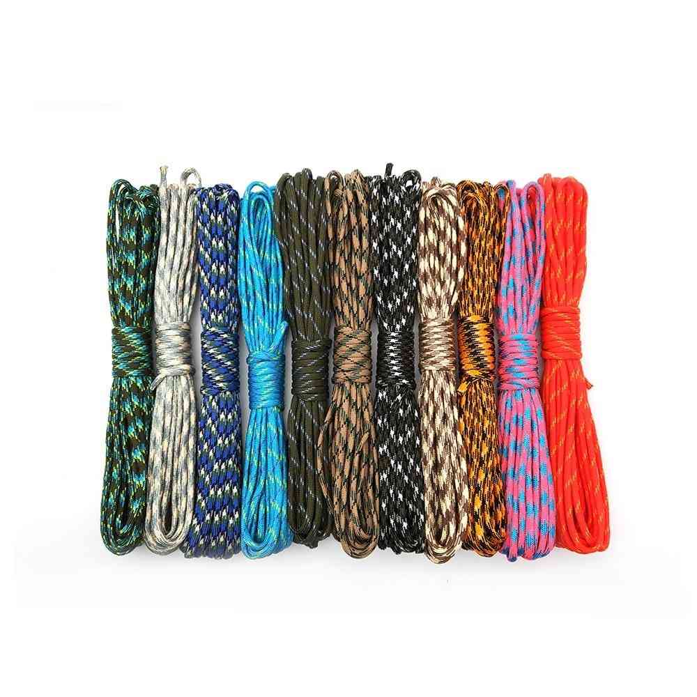 Camouflage Parachute Cord, Camping Survival, Equipment Tents