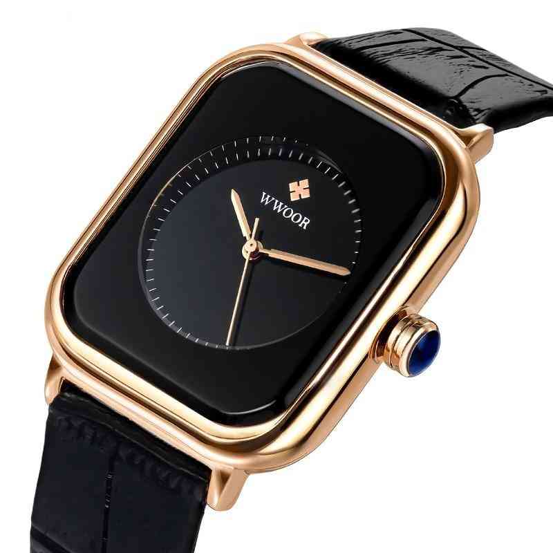 Elegant Black Leather Watch
