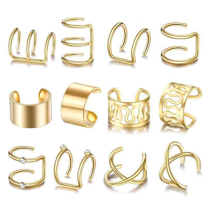 Gold Color Ear Cuffs