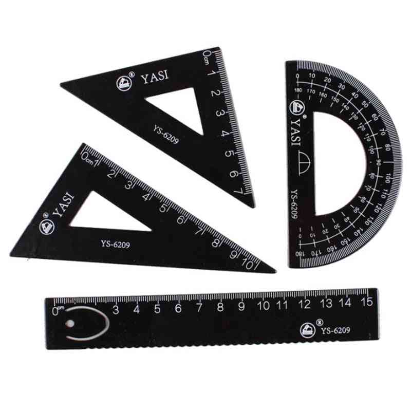 Square Triangle Ruler For School Set