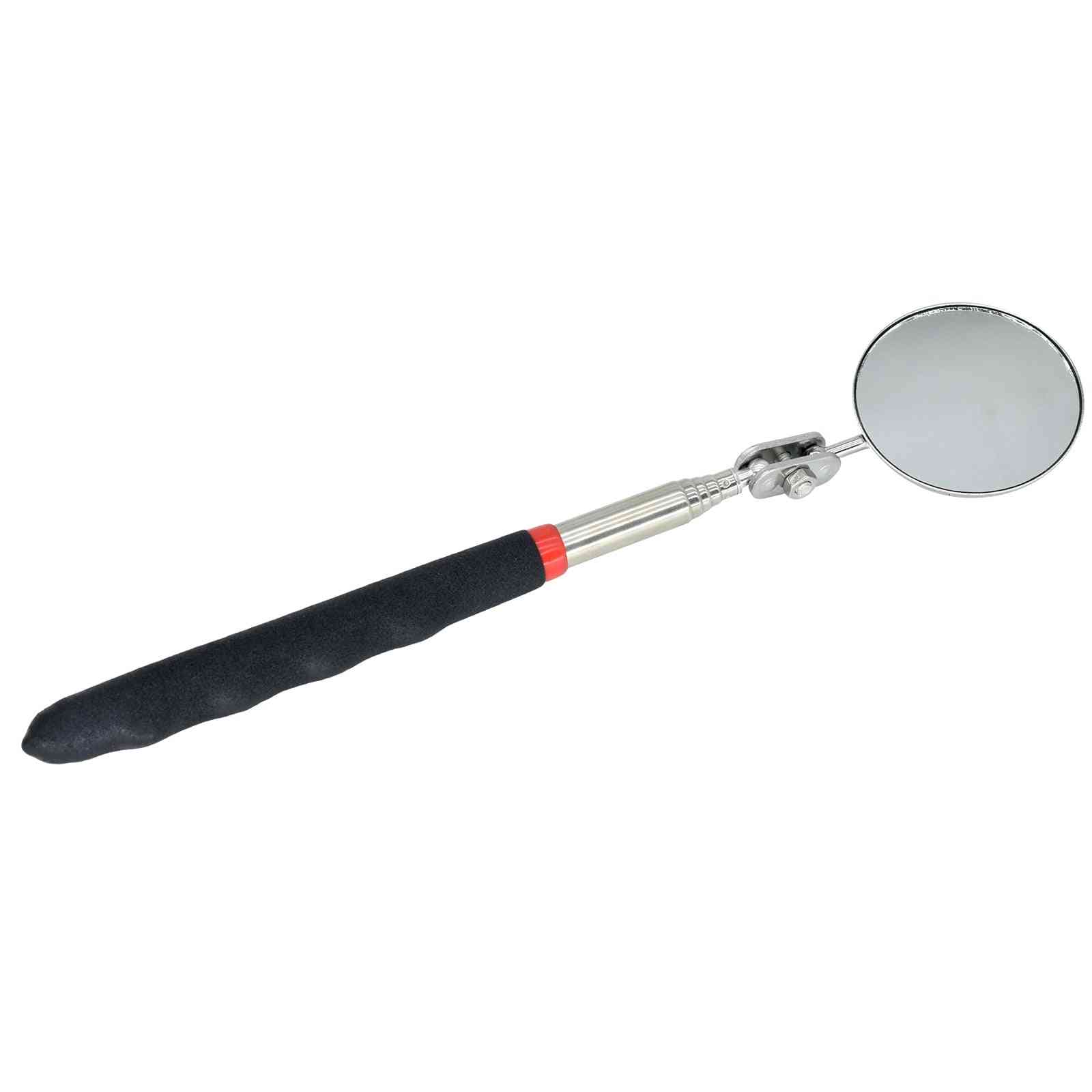 Miroir rond à lentille de détection d'inspection télescopique rétractable 360
