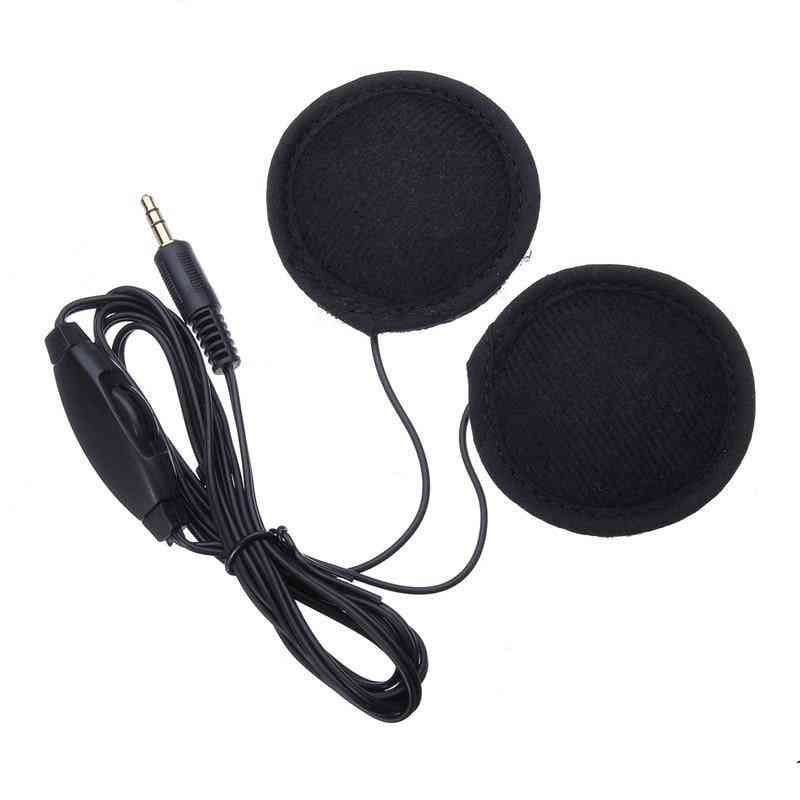 Helmet Earphone Headset, Stereo Speakers With Cable Extension For Mp3 Music