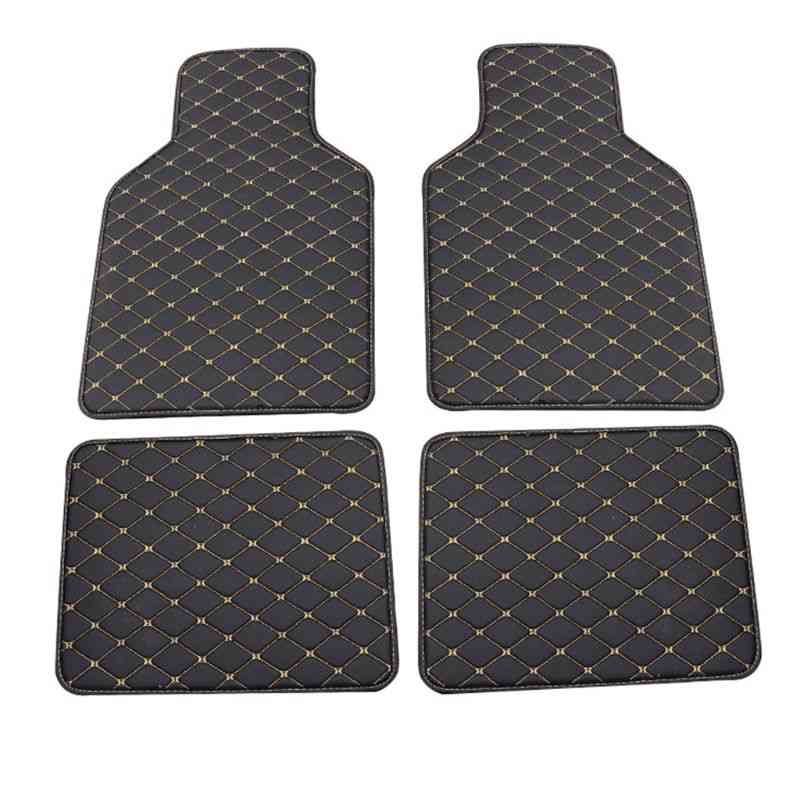 Pu Leather, Car Floor Mat, Waterproof Foot Pads Protector
