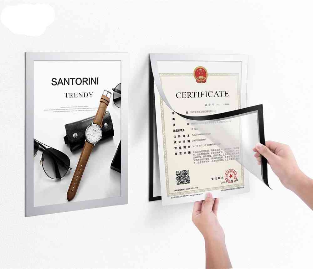A4 Flexible Pvc Frame For Pictures Documents