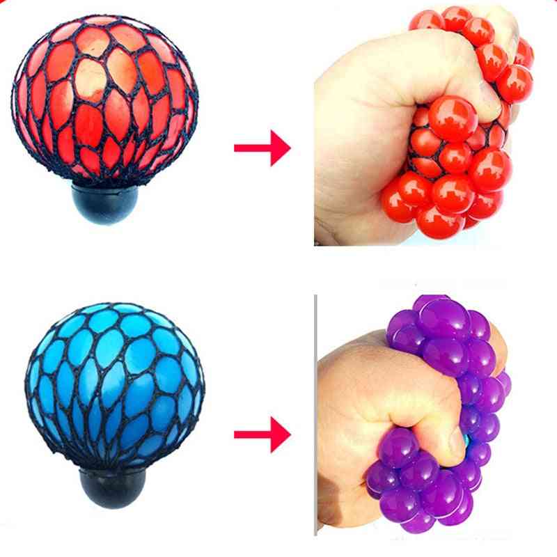 Håndelt- sensorisk nettingball, druefruktpress, lek