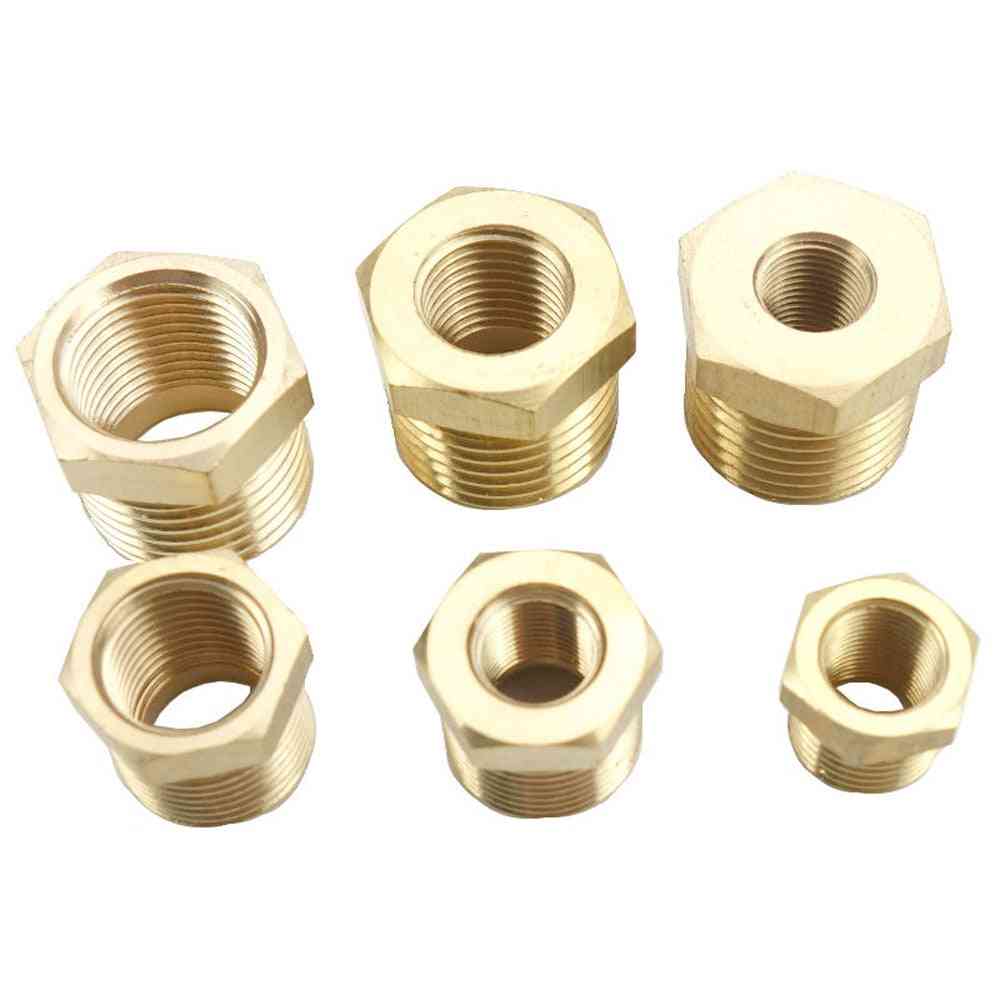 Npt Bspt Male X Female Bush Reducing Bushing Brass Pipe Fitting Connector Water Gas Oil Fuel Home