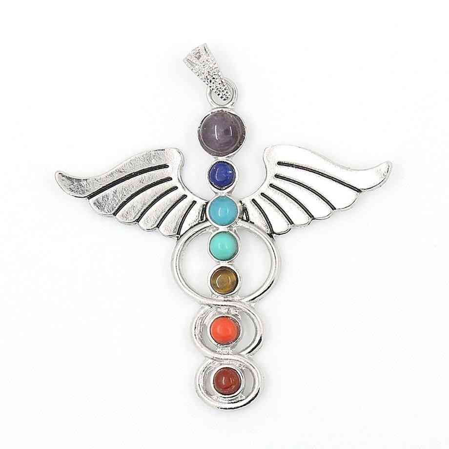 Angel Wings- Natural Stone Pendant