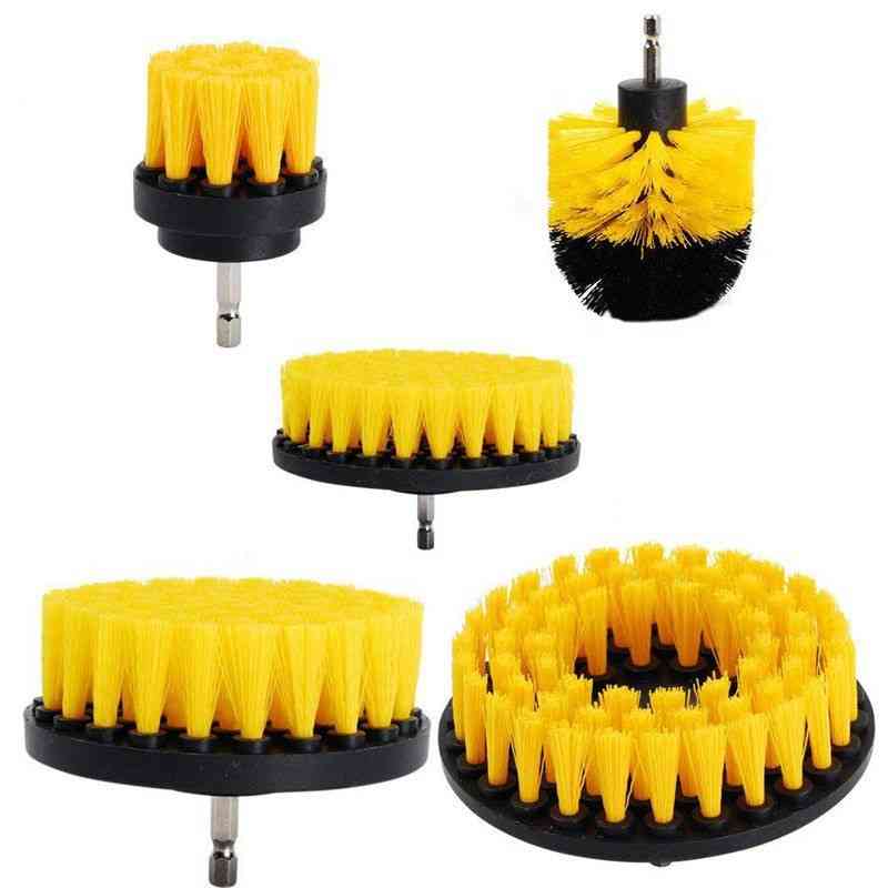 Electric Scrubber, Drill Brush Kit- Plastic Round, Cleaning Brush Tool