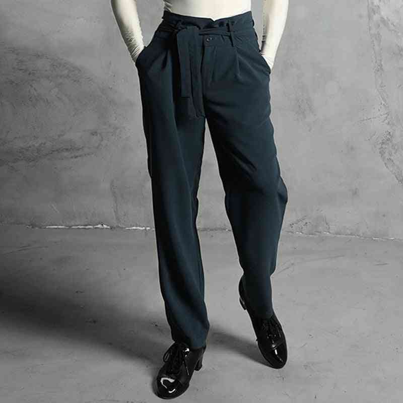 Male Adult Fashion High Waist-latin Dance Pants