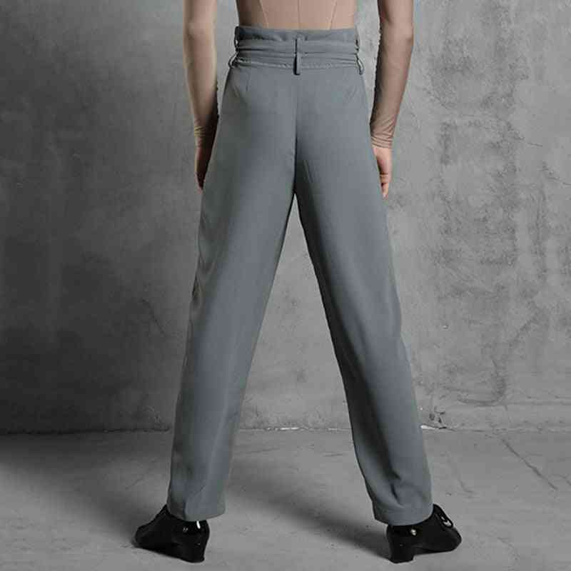 Male Adult Fashion High Waist-latin Dance Pants