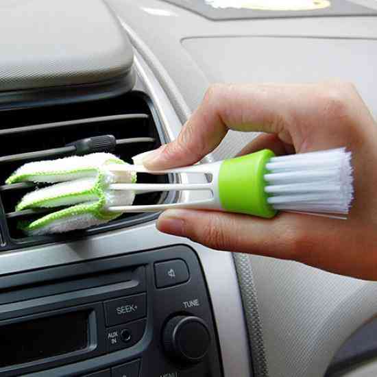 Auto klimatizácia- čistič mriežky ventilátora, príslušenstvo kefy na rolety