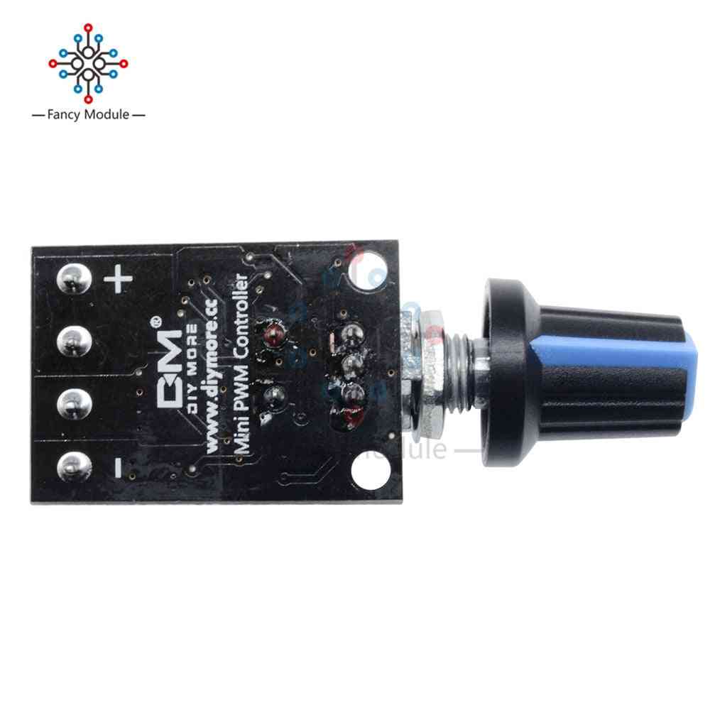Potenciometr DC regulátor otáček motoru PWM regulační deska LED stmívání 10a 5v-16v modul s vysokou linearitou pásma
