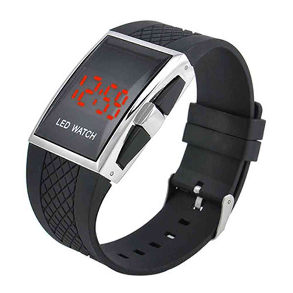 Digital Led Display- Square Case Sports, Casual Wrist Watch, Women