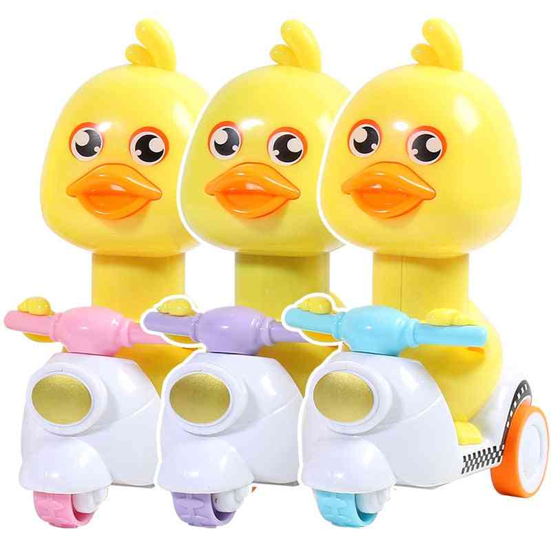Children's Cartoon, Push The Little Yellow Duck, Pull Back Toy