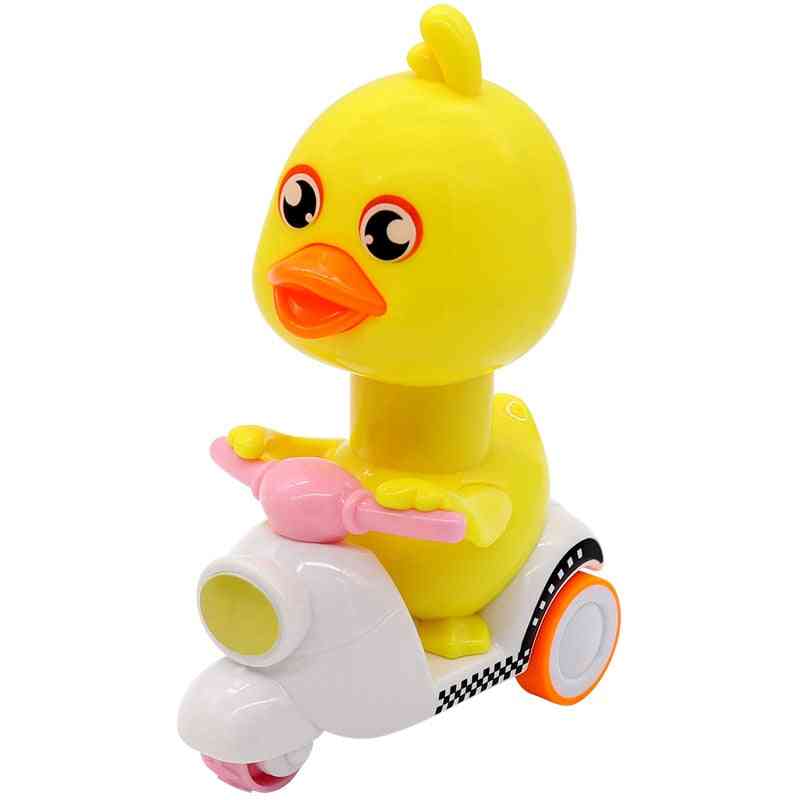 Children's Cartoon, Push The Little Yellow Duck, Pull Back Toy