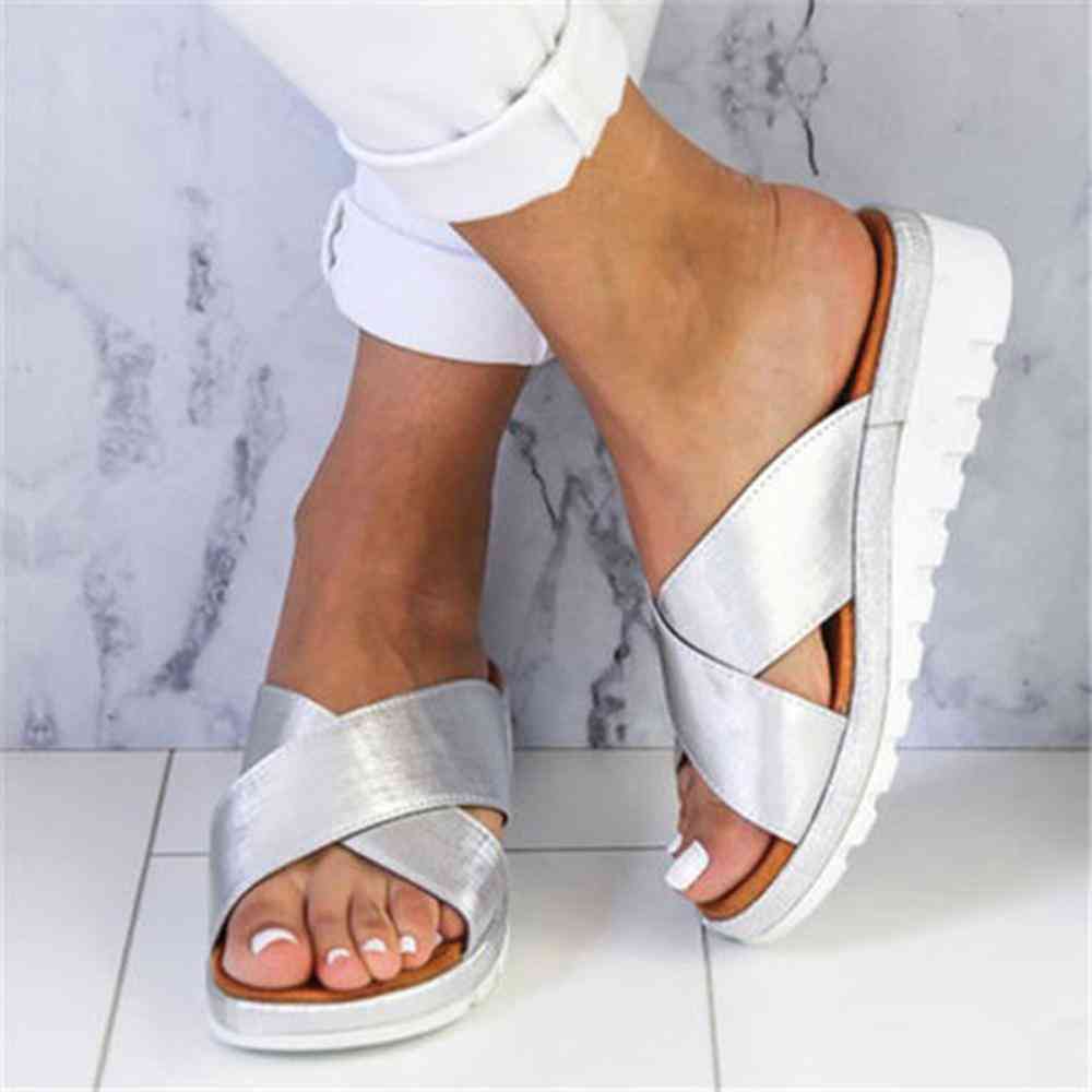 Kvinnor sommar tofflor casual dam sandaler