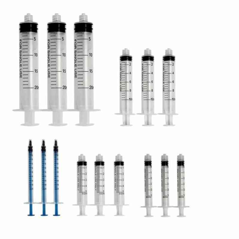 20ml 10ml 5ml 3ml 1ml Slip Syringes For Oil Or Glue Applicator For Refilling And Measuring E-liquids