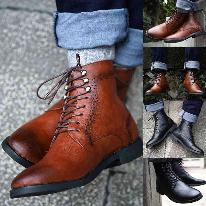 Winter Warm- Lace Up Ankle Boots