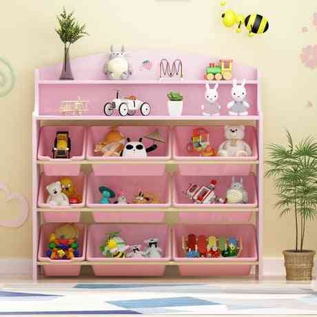 Furniture Wooden Bookshelf Bookcase Toy Storage Cabinet