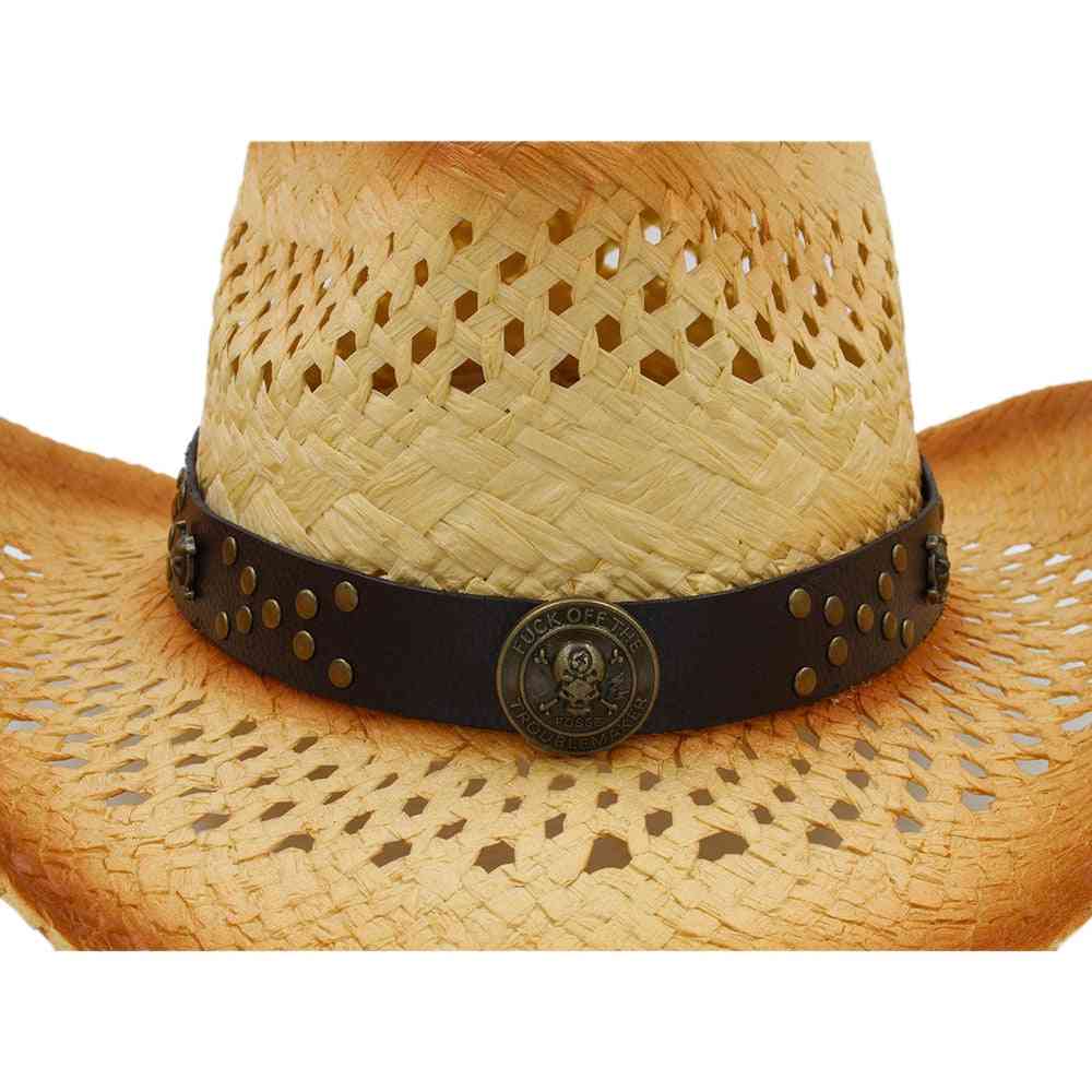 Menn western cowboy lue cap