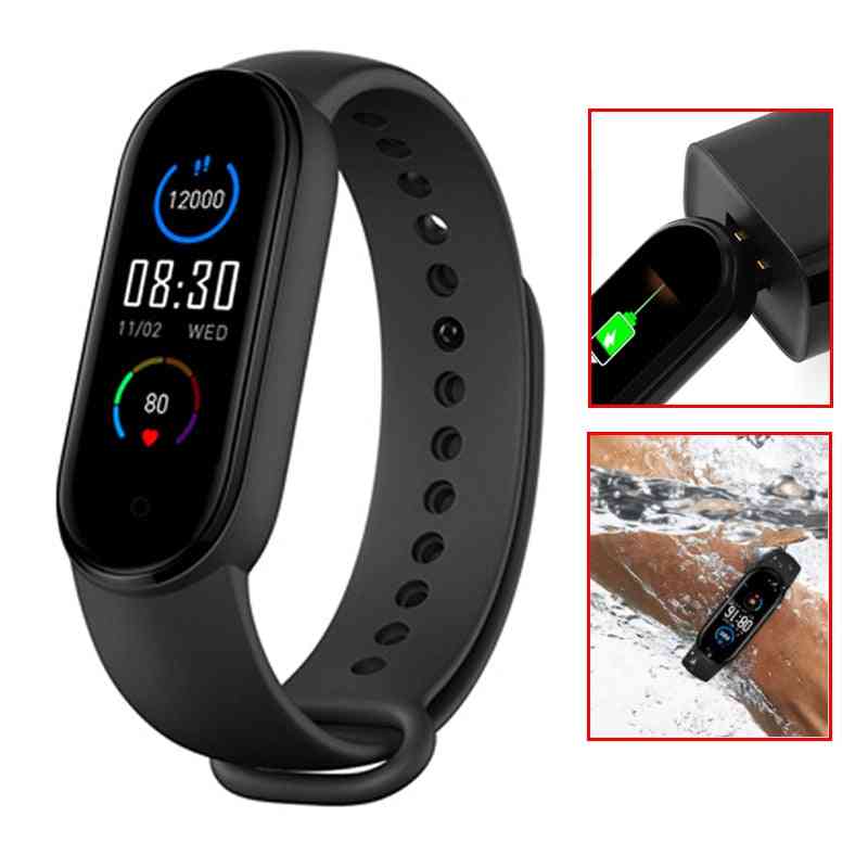 Blood Oxygen, Heart Rate, Fitness Tracker, Waterproof, Bluetooth, Sport Smart Wristband