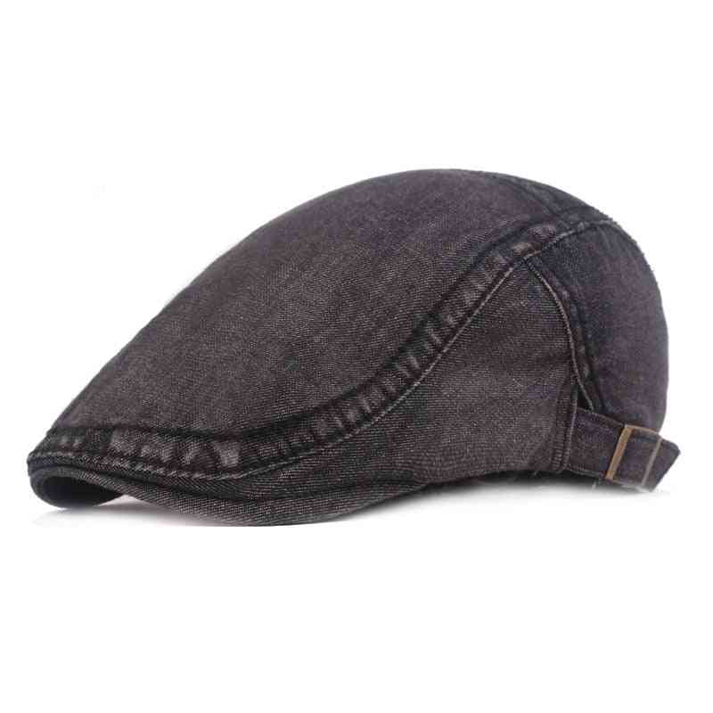 Men & Women Spring Hat, Jeans Beret Cap