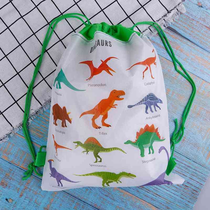 Cartoon Dinosaur Drawstring Bag